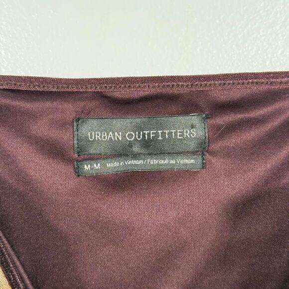 Urban Outfitters Ruched Mesh Mini Dress Animal Leopard Brown Y2K Bodycon - Picture 7 of 8